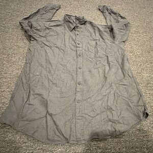 EUC Uniqlo Soft Chocolate Brown Men's 3XL dress Shirt button down